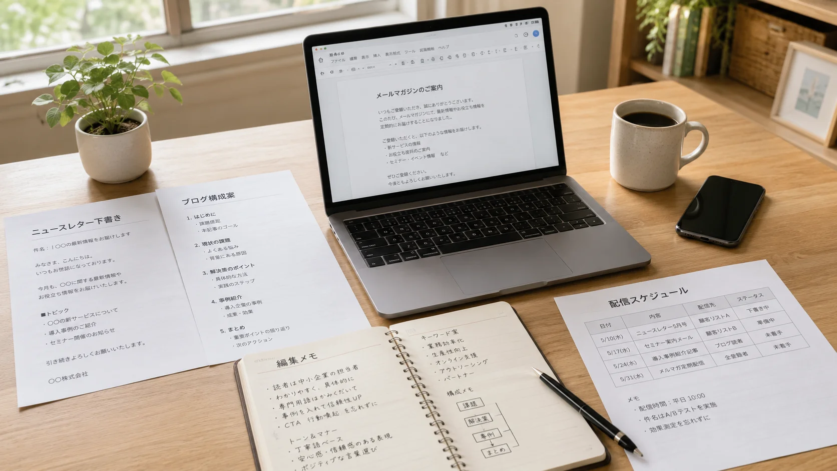 ひとり社長の発信まわりの文章作成を支えるサービスイメージ