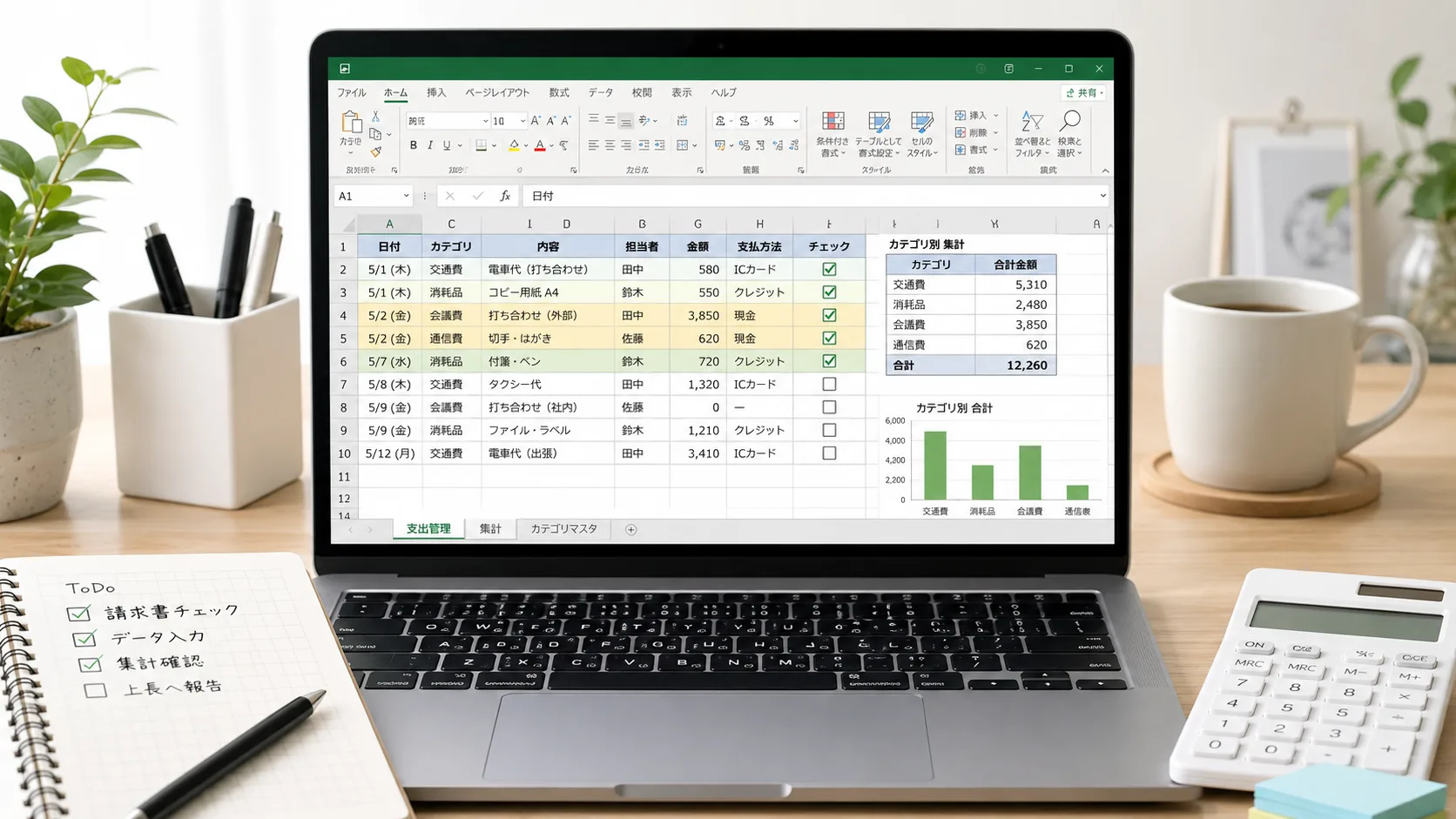Excelの表計算や細かな実務作業を見直すイメージ